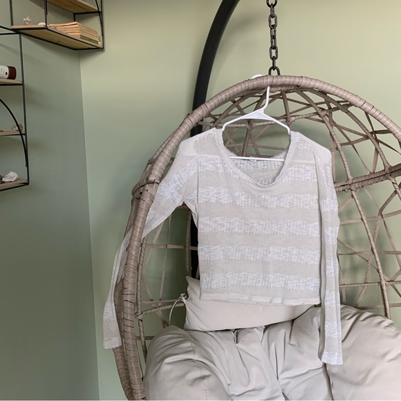 Sinful Sweaters - Grunge fairy core lace white long sleeve tops- cottage core sweater - Whimsigoth